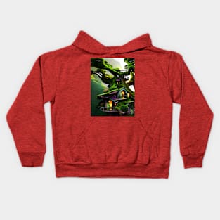 Fairy Fantasy Treehouse In Forest Kids Hoodie